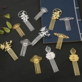 Металлическая повязка на голову, аксессуар для волос ручной работы, китайская шпилька, аксессуары, DIY