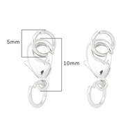 Похоть толстое серебро 10 мм 5 комплектов