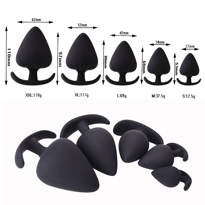 5 sizes of anal plugs for women and men to go out for long-term anal sex toys sm backyard anal expander sex tools to be immortal