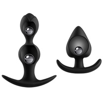 Anchor built-in movable steel ball anal plug women go out for a long time to wear mens chrysanthemum anal plug back court adult toys