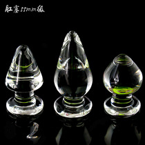 5 5cm Three Brothers Transparent Plug-in Anal Plug Super Coarse arrière Courtyard Chrysanthemum Anal Plug Sex Tool Toys Fbrûlé Anal