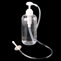 Press rear Vestibular Anus Vaginal Rinser Wash Cleaning Cleaner Enema Sex Machine Pipe Tool Male Female