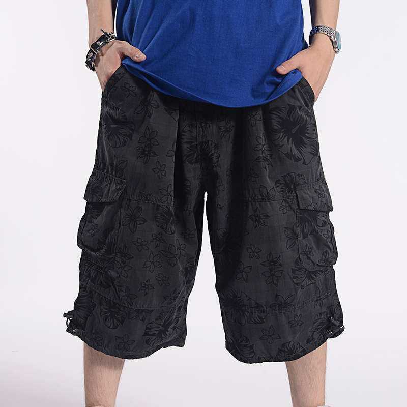 Men's Casual Cotton Mid-Length Pants, Plus Size, Trendy 140kg Style, Extra Large Size for Big and Tall Men Men's Casual Cotton Mid-Length Pants, Plus Size, Trendy 140kg Style, Extra Large Size for Big and Tall Men