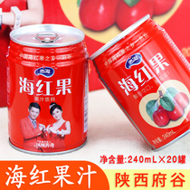 Haihong juice drink Shaanxi Fugu specialty Huihai sweet and sour concentrated juice drink canned 240ml