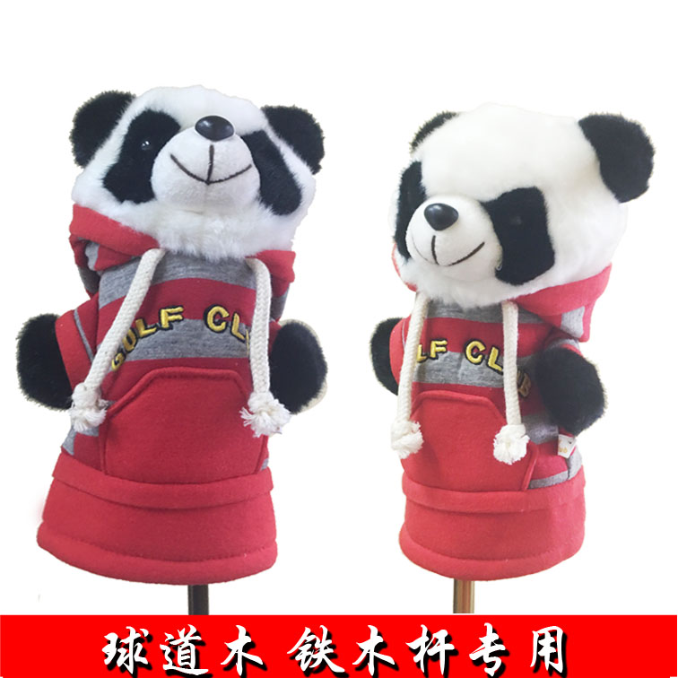 Imported Korean golf cartoon club cover animal head cover panda golf road wood No. 3 No. 5 set