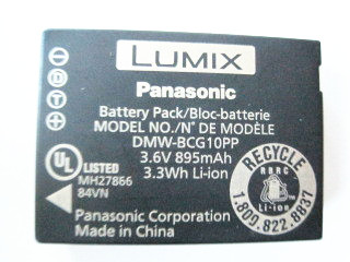 Original Panasonic DMW-BCG10 battery BCG10E BCG10GK ZS7 ZS5 ZS10 ZS8 camera battery