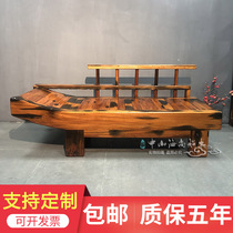 Old Boat Wood Noble Princess Chair Solid Wood Small Household Type Casual Sloth Lying Chair Bedroom Chinese minimalist bedside Bedside Solo and Duffy