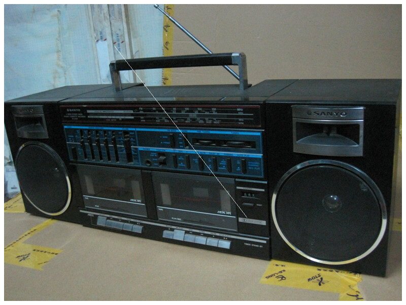 Second-hand Japanese Original Imported Sanyo M-V55K Recorder Radio Dual Card Recorder