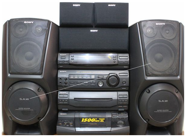 Used imported Sony Bass LBT - V8800AV combination fever sound super - strong Japanese original