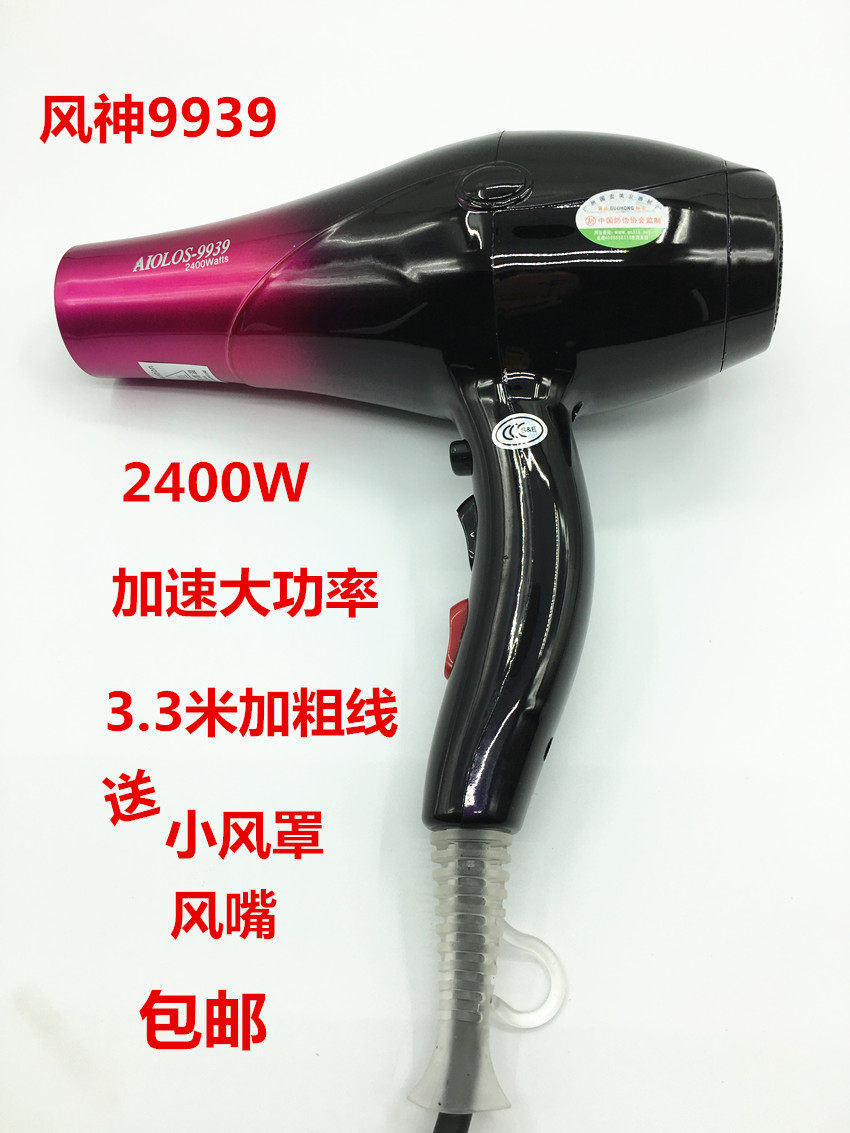 Wind God Hair Dryer Hair Salon Special Home Beauty Hair Shop Electric Hair Dryer Acceleration high power hot and cold wind cylinder 2400W 