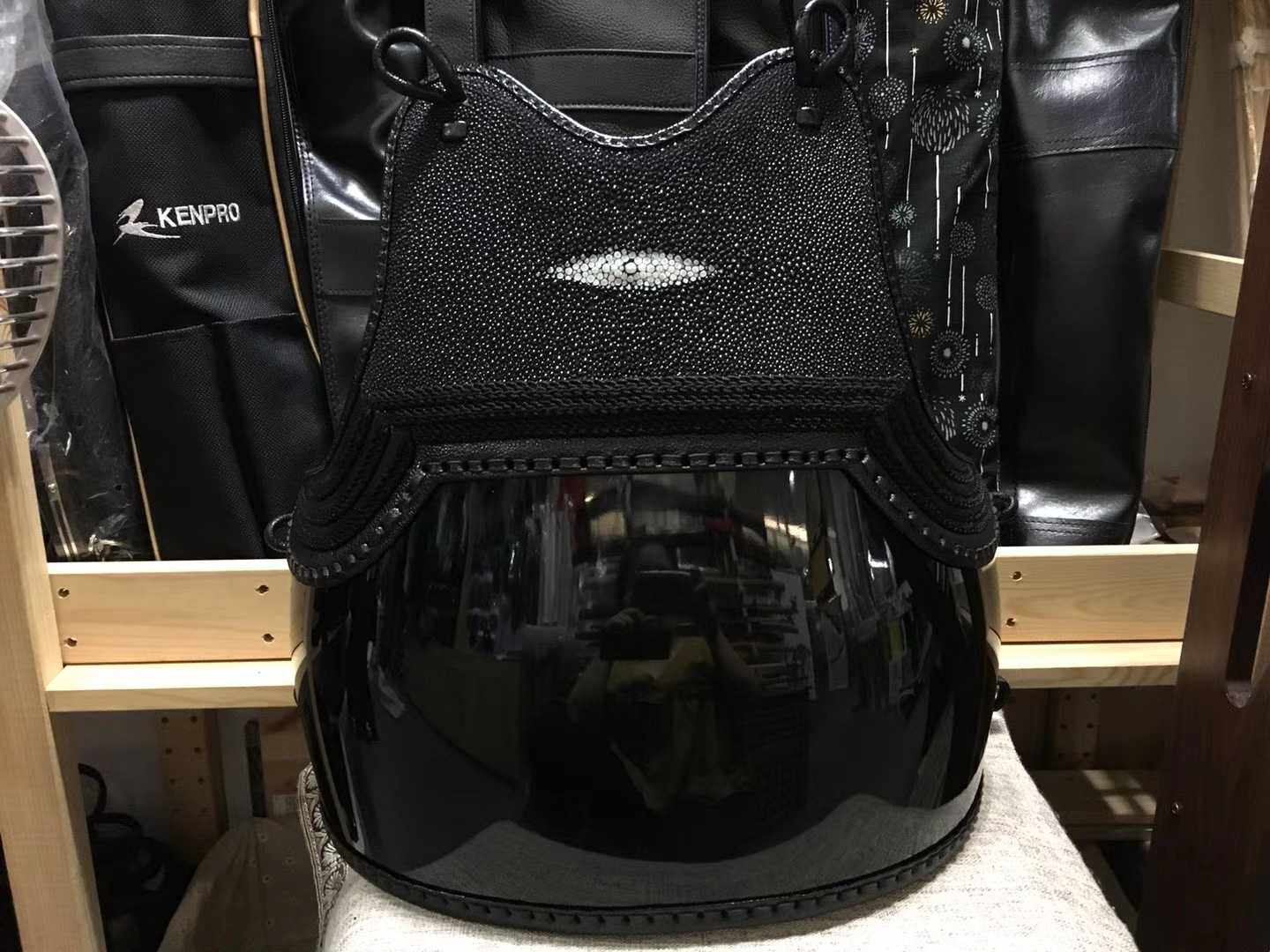 Healing house customization pearl fish skin chest decoration shark skin decoration kendo armor protective gear Japanese martial arts props