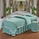 Làm đẹp giường bao gồm bốn bộ màu xanh lá cây mới màu trắng rắn đơn giản massage giường vật lý trị liệu giường dầu gội đầu giường tùy chỉnh