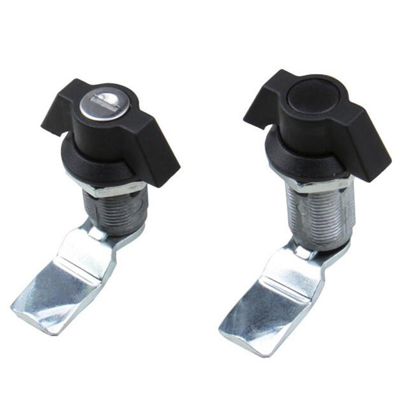 Small round lock flashlight cabinet lock small main housing lock small cabinet lock black lock airfoil handle with key door lock