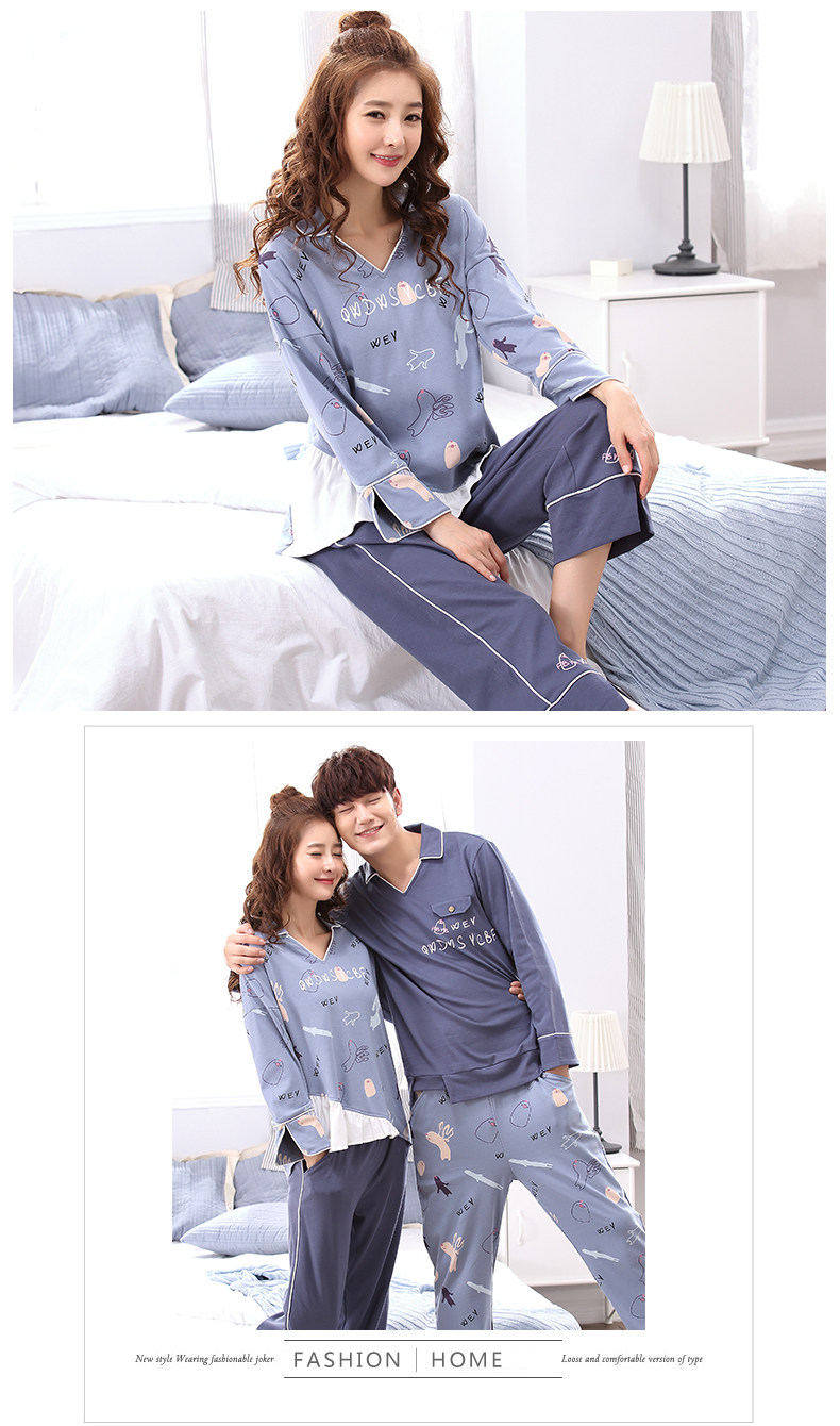 Pyjama mixte en Coton à manches longues - Ref 2988466 Image 62