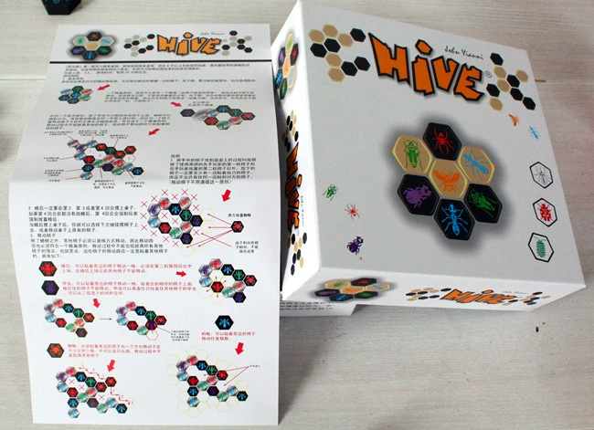 Trò chơi trên ván Hive Côn trùng cờ vua Tổ ong và tổ ong Có muỗi mở rộng Phiên bản gỗ Oba Bàn - Trò chơi trên bàn