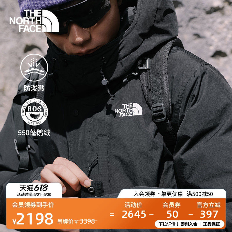 [Black Warrior] the North Face Puffy down Jacket Men's Water-Repellent Goose down Warm Jacket Thenorthface | 88R4