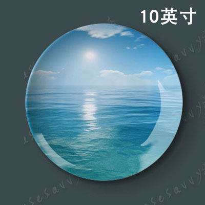 10 inch mediterranean hanging plate decorative plate wall sitting plate ceramic plate creative home craft gift plate