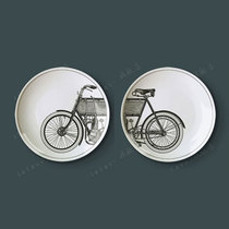 6 inch Vintage Classic Car decoration porcelain plate European living room background wall decoration hanging plate ceramic plate swing plate sitting plate
