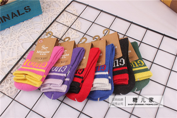 Vớ cotton cho bé gái mùa thu và mùa đông Vớ chống trượt trong cotton mùa xuân và mùa thu cho bé nam vớ 2-3-5-7-10 tuổi vớ sàn mỏng