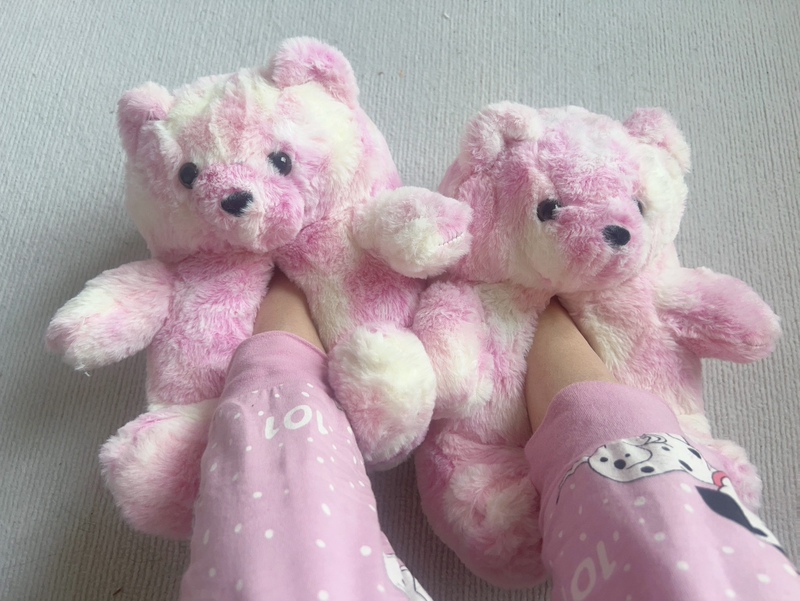 Exported Cross-Border Teddy Bear Plush Leopard Print Slippers, Large Sizes 36-41 Are All Available