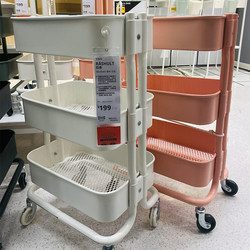 Trolley Storage Rack for Home Use, Multi-Layer Movable Shelf for Books, Kitchen, Bathroom, Snacks, and Baby Items