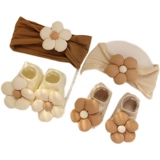 Детская летняя тонкая шапка для девочек, комплект для новорожденных