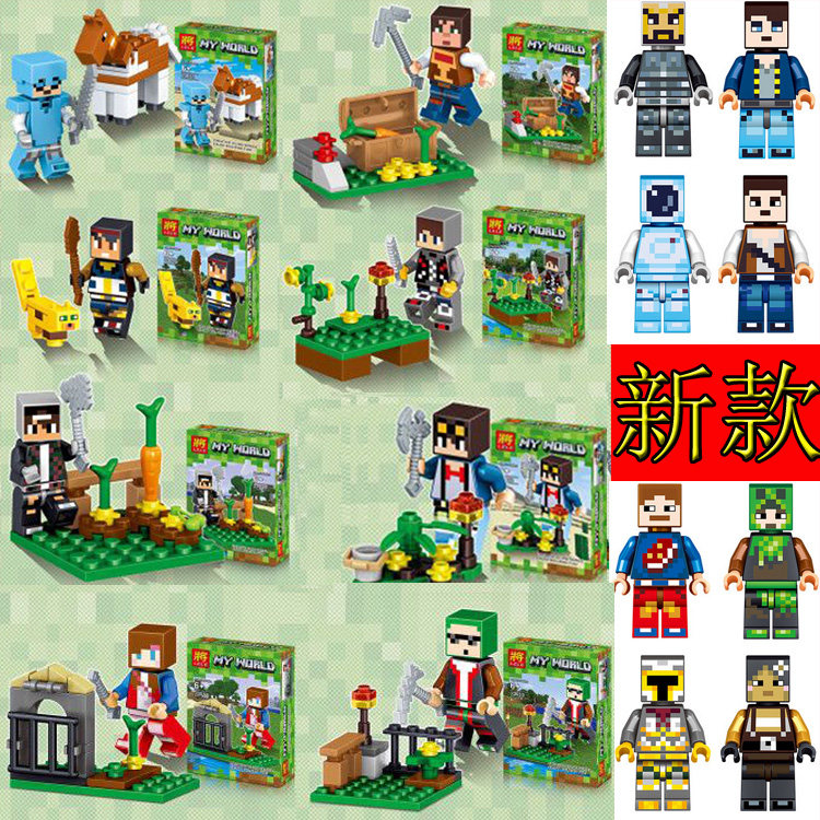 Genuine My World Minecraft Scene Coolie 3 Inch Dolls Doll Hand Toys Cards 79286