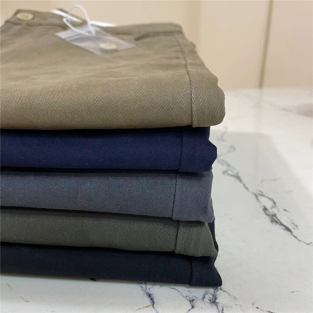 Authentic Baleno Men's Casual Pants, New Autumn and Winter Style, Pure Cotton, Solid Color, Business Casual, Slim Fit, Straight Leg Men's Casual Pants