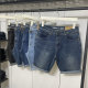 Authentic Baleno Men's Shorts, Summer Loose Straight Casual Thin Stretch Five-Point Shorts, Denim Shorts for Men