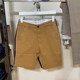 Authentic Baleno Men's Shorts, Pure Cotton, Slim Fit, Solid Color, Simple, Summer Trendy Casual Men's Five-Point Shorts