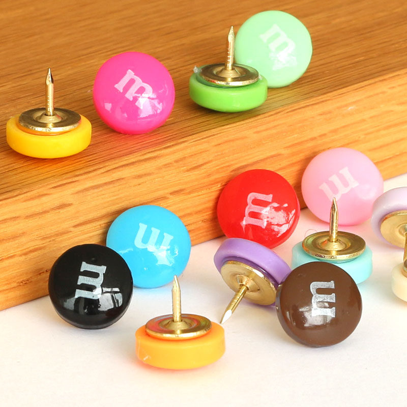 Chocolate Bean Map Nails Chocolate Bean Mini Press Nails Cork Felt Board Nails Message Notes Small Nails