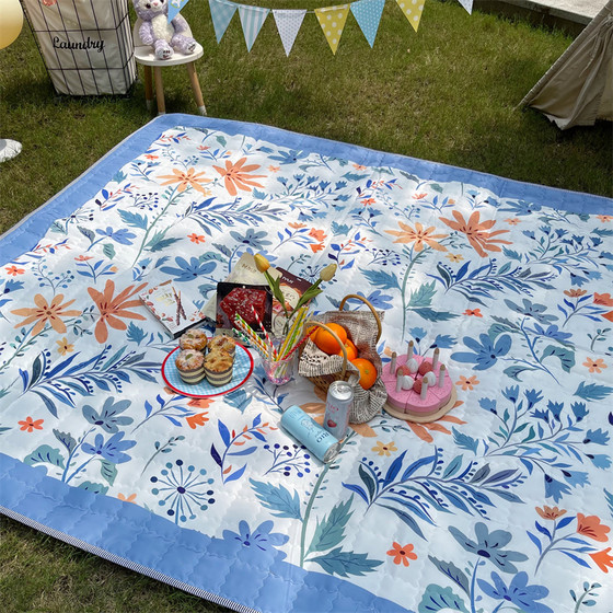 ins picnic mat waterproof and moisture-proof mat outdoor beach mat spring outing mat portable enlarged thickened picnic cloth picnic mat