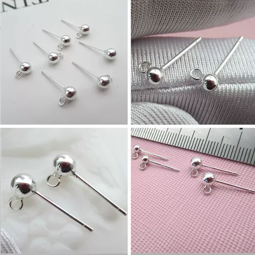 S925, сферические серьги, украшение-шарик, гипоаллергенные аксессуары ручной работы, серебро 925 пробы