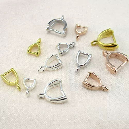 Аксессуары, застежка, изумрудная подвеска, серебро 925 пробы