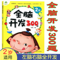 Whole brain development 300 questions 2-year-old ladder thinking training left and right brain development concentration training kindergarten baby logic intelligence development line walking maze small class children early education mathematics Enlightenment book