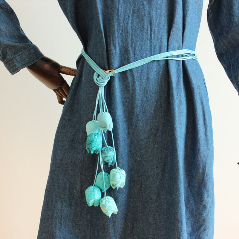 Fabric tulip bag hanging belt personality birthday new year gift robe decorated Hanfu accessories pendant traditional dress