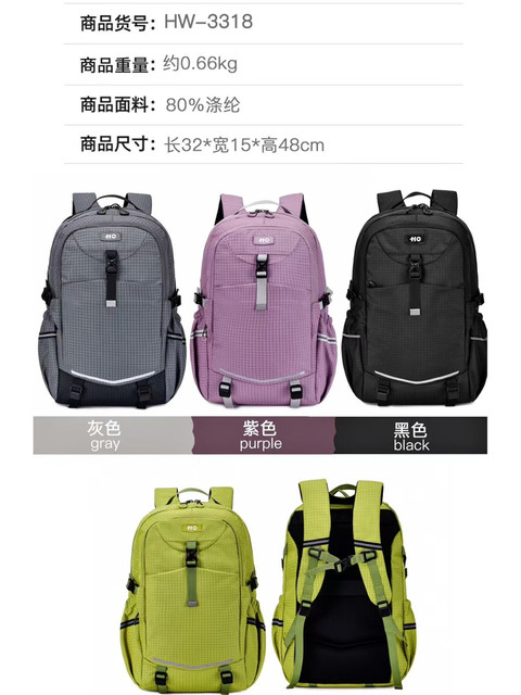Schoolbags for middle school students, junior high school students, male large capacity, high school students, female computer backpacks, travel 2025 new style
