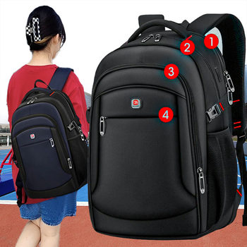 Middle School Student Schoolbag, Male High School Student Backpack, Large Capacity Casual Travel Business Computer Backpack, Female Balang