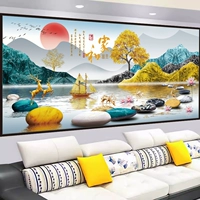 Sansui, трехмерные самоклеющиеся наклейки, диван, наклейка, в 3d формате, легкий роскошный стиль