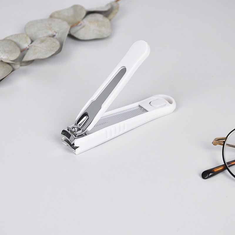 ins unprinted wind simple white large nail clippers splash-proof portable nail clippers nail clippers toenail scissors
