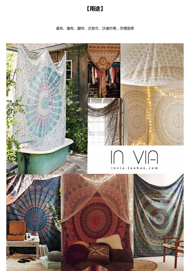 Đông Nam Á Ấn Độ Nepal Thái Voi Tapestry Home Studio Nhiếp ảnh Trang trí Tường Treo Vải Doi thảm treo tường vintage