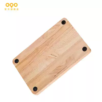 OQO European building wood cutting board household anti-mold cracking solid wood cutting board kitchen double-sided cutting board building block square board