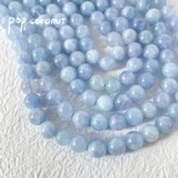 Сапфировое натуральное украшение-шарик, синие бусины, браслет из бисера, ожерелье, аксессуар, аксессуары ручной работы, ручка, DIY