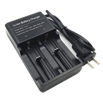  4 2V double slot fast charging lithium battery charger 32650 26650 18650