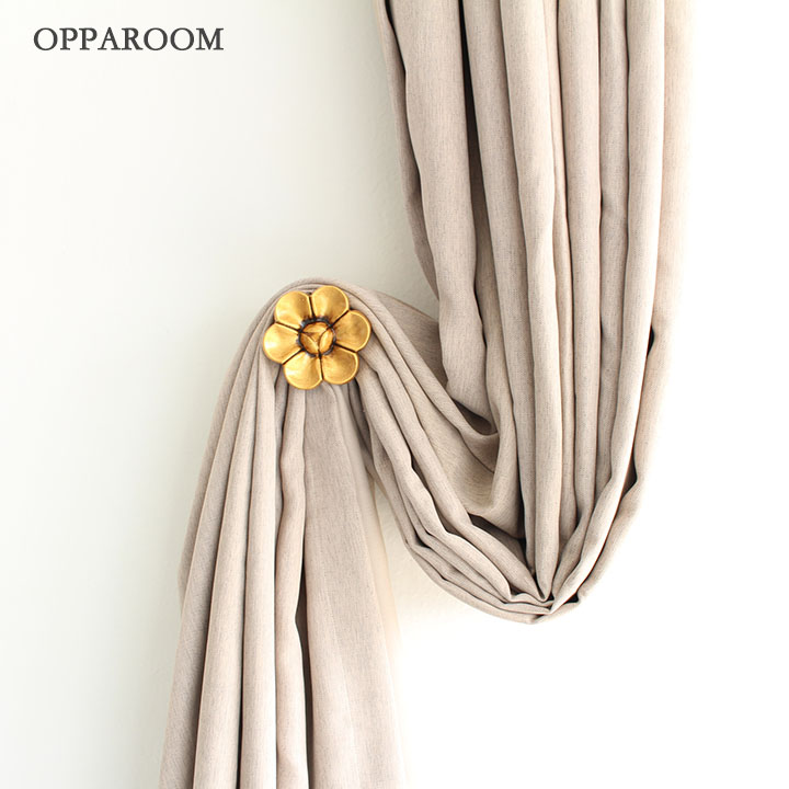 Sun flower wood carving art curtain hook wall hook Solid wood wall hook Living room bedroom wild decorative accessories