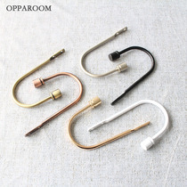 OPPAROOM Home Bronze Color Solid Zinc Alloy Material U Hook Wall Hook Wall Hook Curtain Hook Only