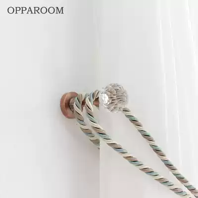 Crystal flower wall hook Wall hanging European wall hook Wall hook hook hanging accessories Curtain wall fixed hook punching