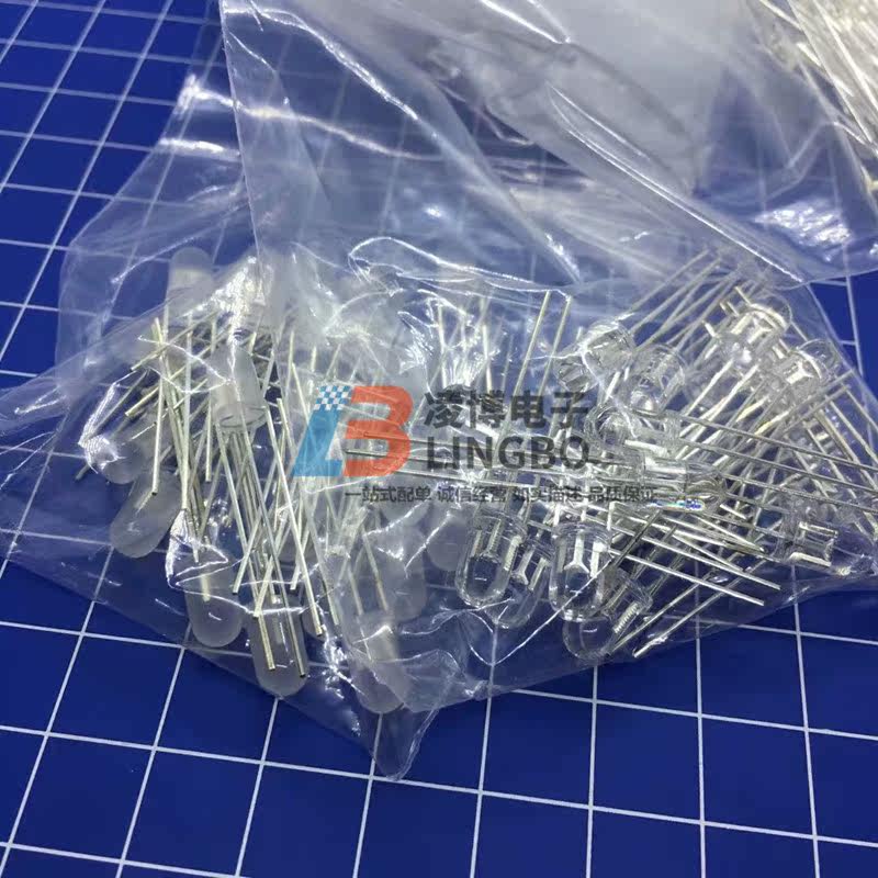 5MM two-color light red and blue light-emitting diode common anode misty F5 red and blue LED two-color light