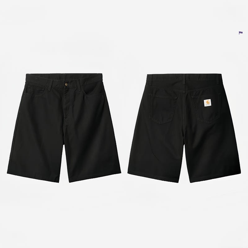 In Stock Carhartt Wip Landon Short Carhartt Canvas Washed Loose Shorts 033280