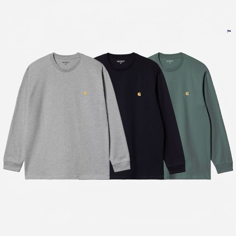 In Stock Carhartt Wip L/S Chase T-Shirt Carhartt Gold Label Long Sleeve T-Shirt 026392
